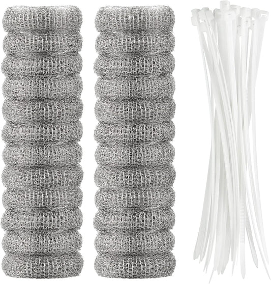 24-Pieces-Lint-Traps-Washing-Machine-Stainless-Steel-Lint-Snare-3936