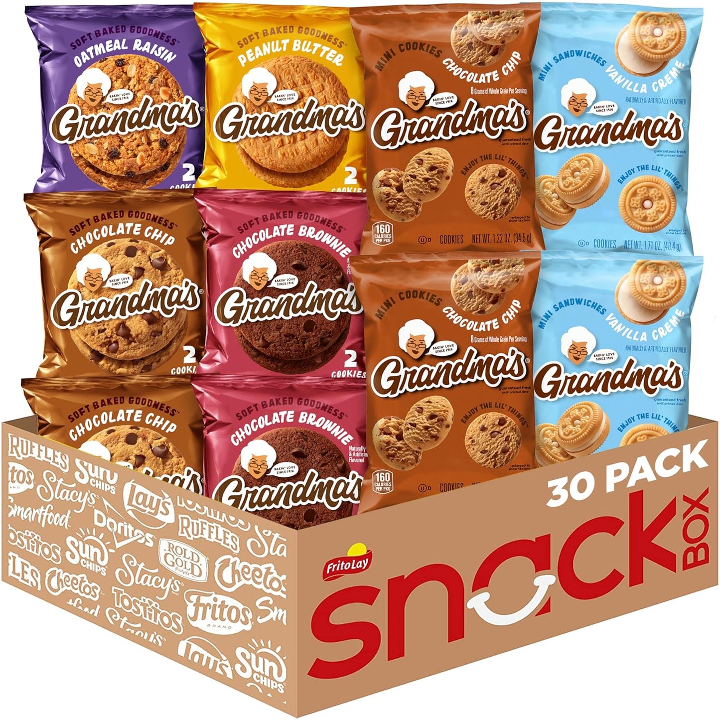 Grandma's-Cookies,-Variety-Pack,-(Pack-of-30)----------2340