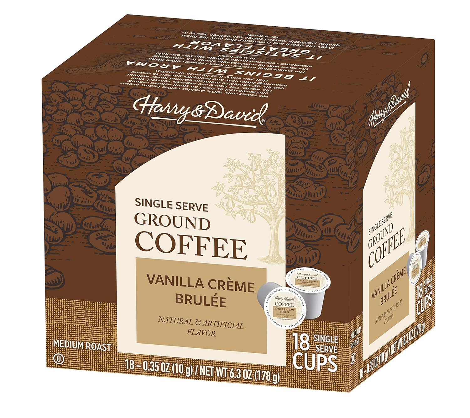 Harry-&-David-Single-Serve-Ground-Coffee-Vanilla-Creme-Brûlée-,-One-Box-1142