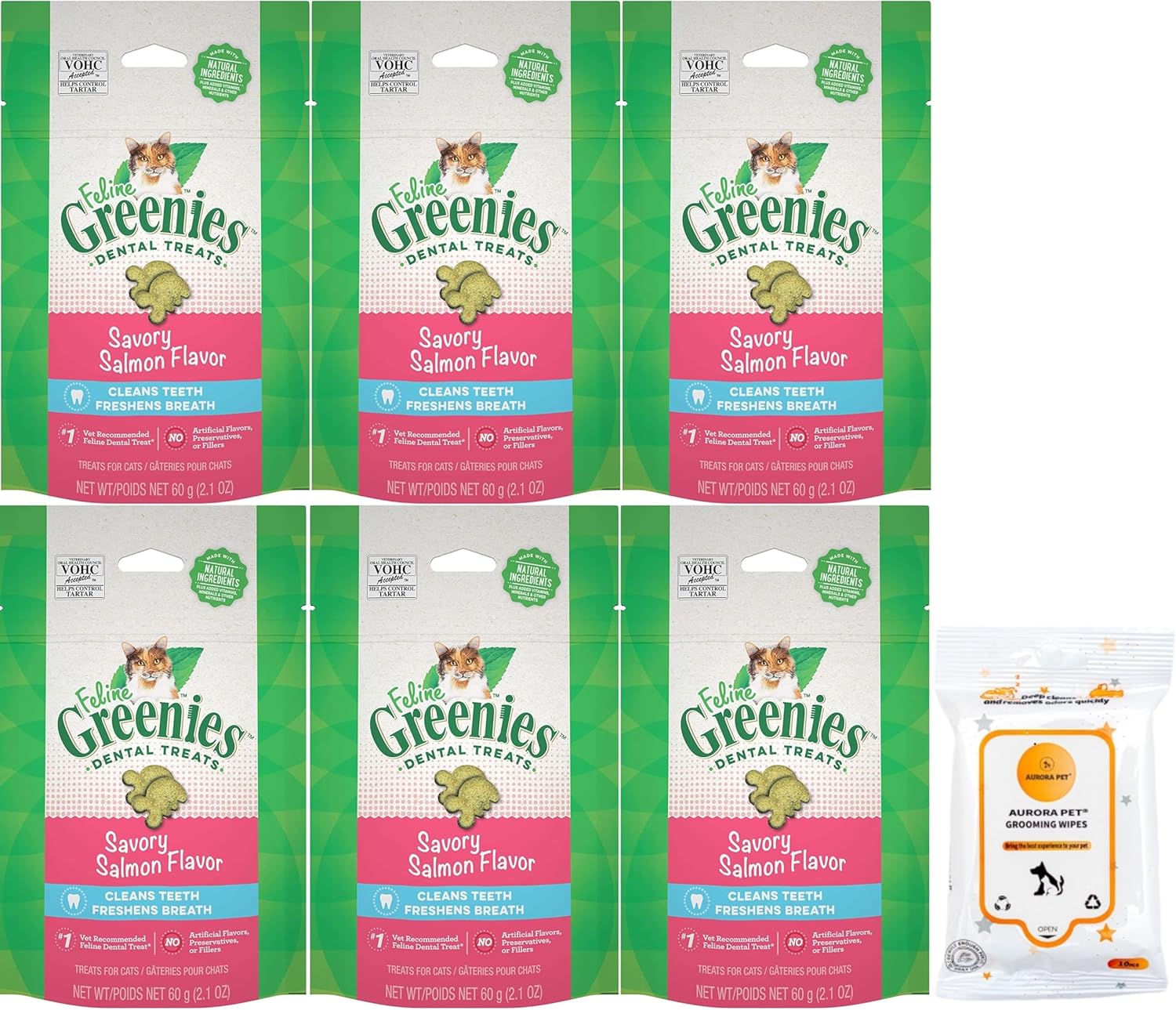 Bundle--6-Feline-Greenie-Savory-Salmon-Flavor-Adult-Cat-3