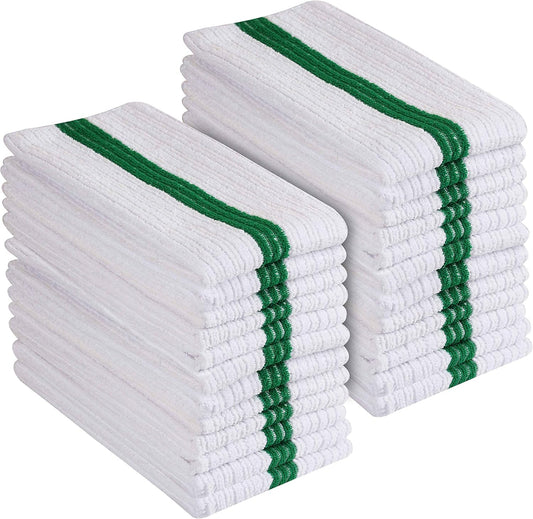 Premium-24-Pack-White-with-Green-Stripe-Bar-Mop-Microfiber-464