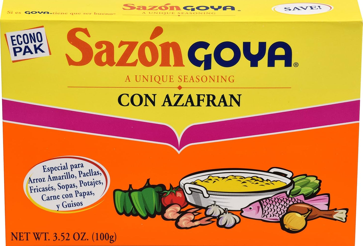 Goya-Sazón-Seasoning-With-Azafran,-3.52-Oz-Box---------1500
