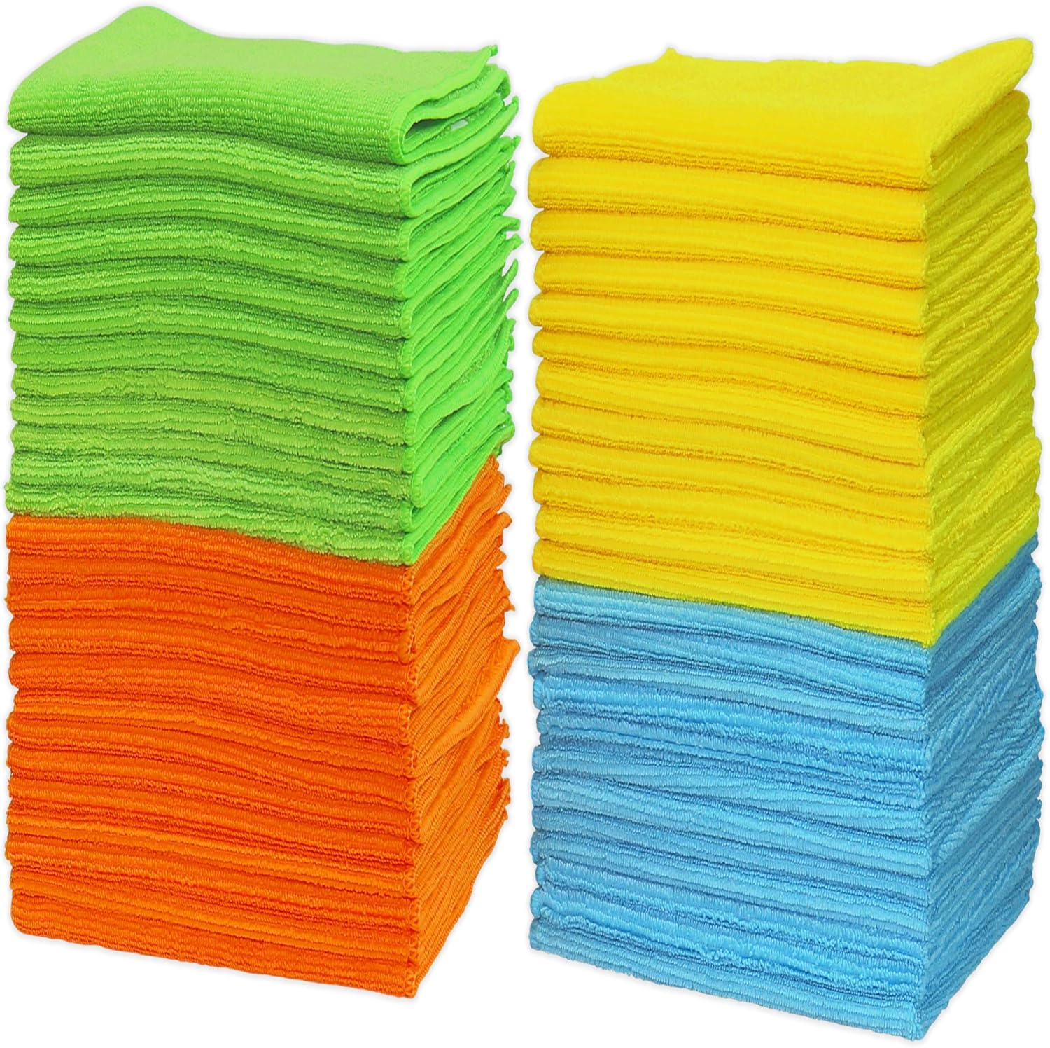 Simple-Houseware-50-Pack-Microfiber-Cleaning-Cloth-(12"-x-12")-3177