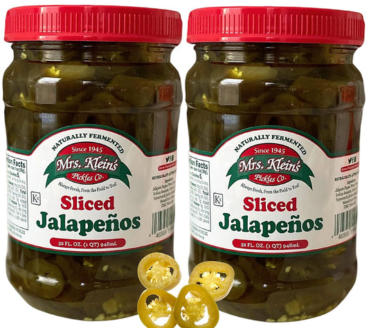 Mrs-Kleins-Jalapenos-Sliced-Jar-(32oz-Pack-of-2)-Hot-Pickled-Jalapenos-Tangy,-spicy-400