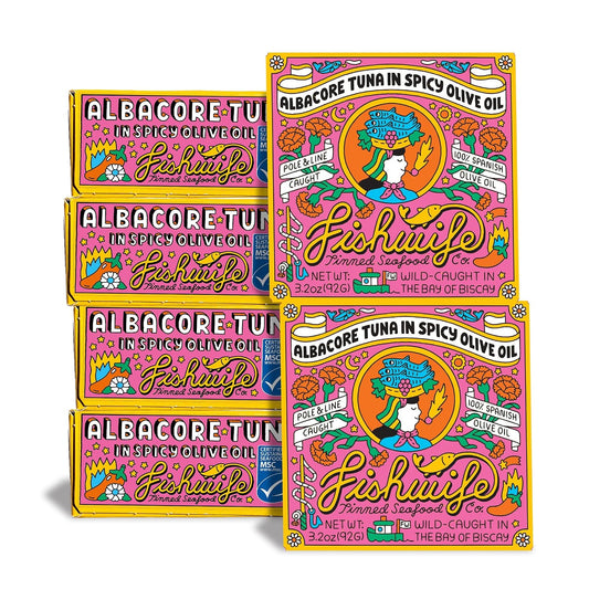 Fishwife-Albacore-Tuna-in-Spicy-Olive-Oil-6-Pack-(3.2-Ounce)-|-MSC-Certified-Sustainable-778