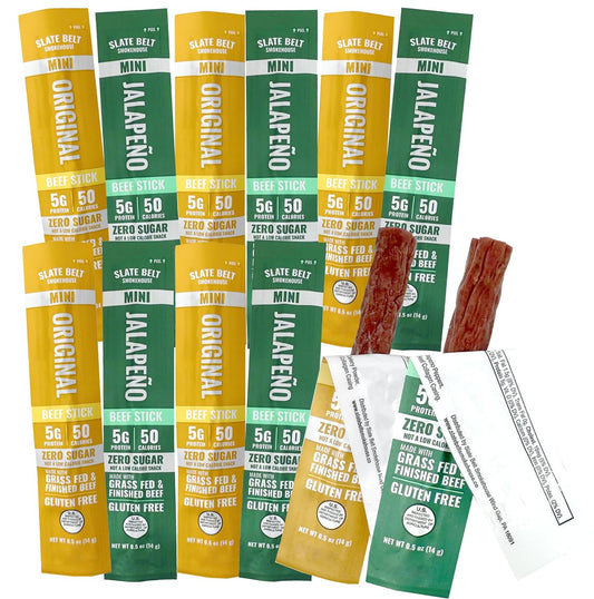 Slate-Belt-Smokehouse-Mini-Beef-Sticks,-0.5-oz-Each,-Grass-Fed-Grass-Finished-258