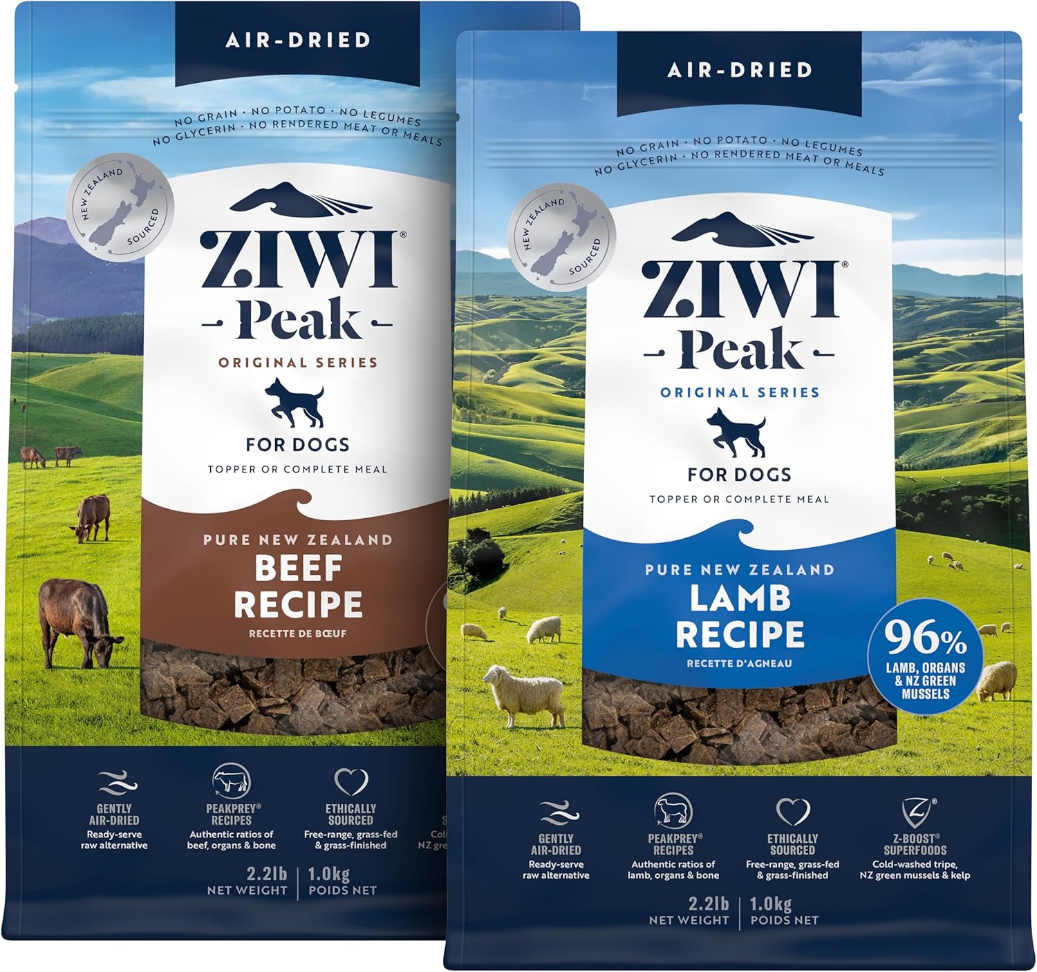 Bundle-of-ZIWI-Peak-Air-Dried-Dog-Food-–-Beef-(35.2oz)-+-Air-Dried-Dog-91