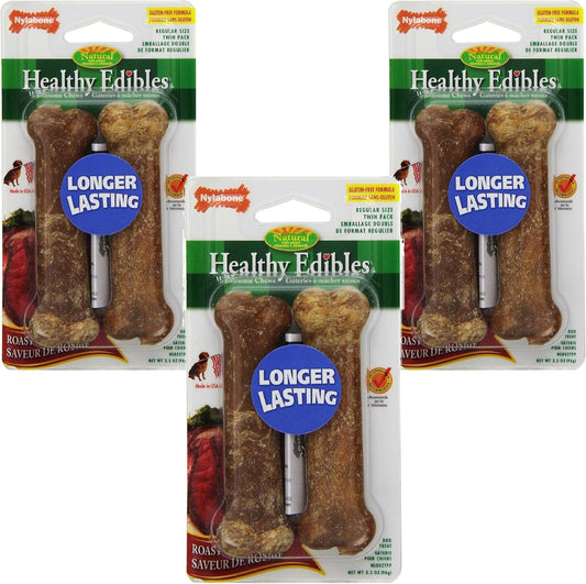 Nylabone-Healthy-Edibles-Roast-Beef-Flavored-Treat-Bones,-Size-Regular---Bone-904