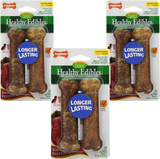Healthy-Edibles-Roast-Beef-Flavored-Treat-Bones,-Size-2955