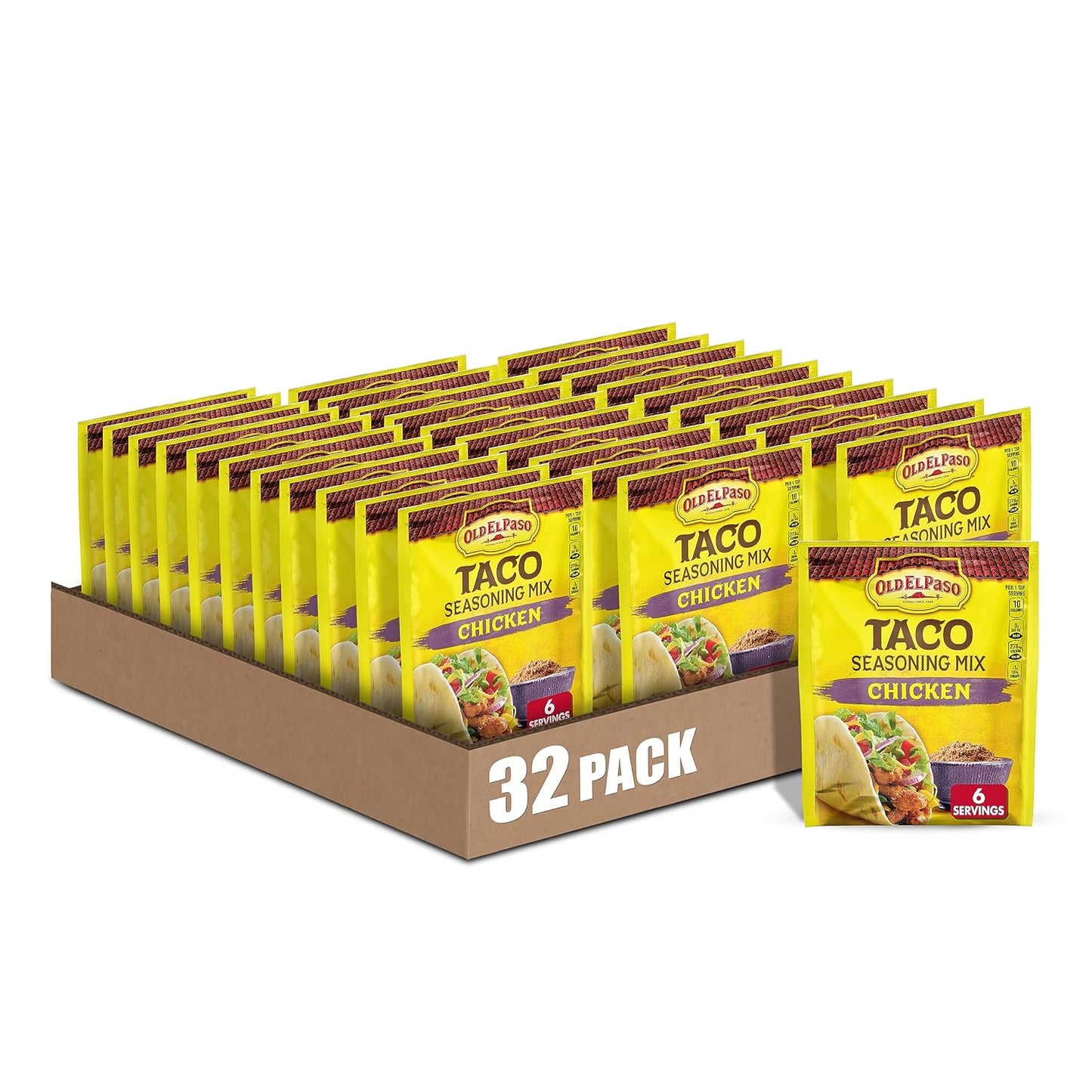 Old-El-Paso-Mezcla-de-condimentos-para-tacos-de-pollo,-de-909