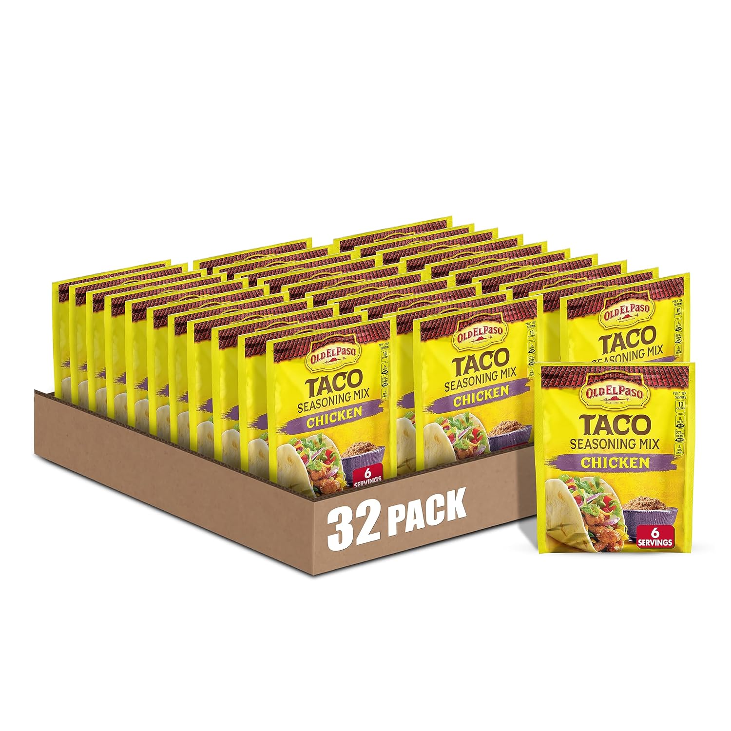 Old-El-Paso-Mezcla-de-condimentos-para-tacos-de-pollo,-de-909