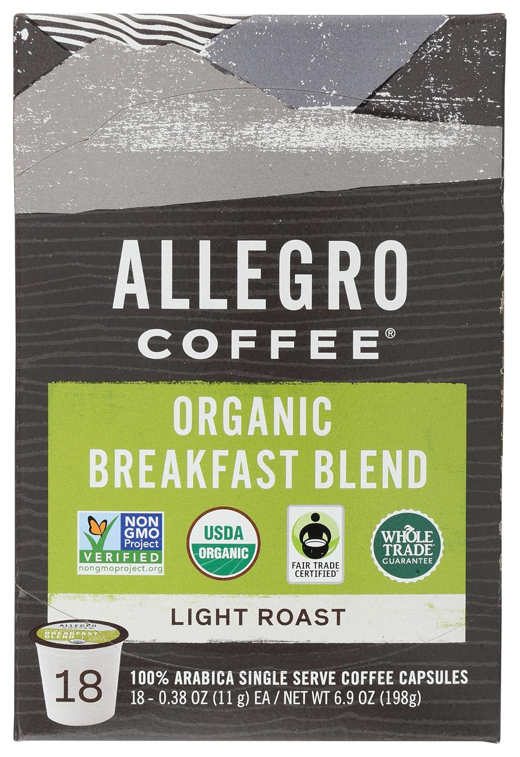 Allegro-Coffee,-Coffee-Breakfast-Blend-Pods-Organic-18-Count,-6.9-Ounce-----1525