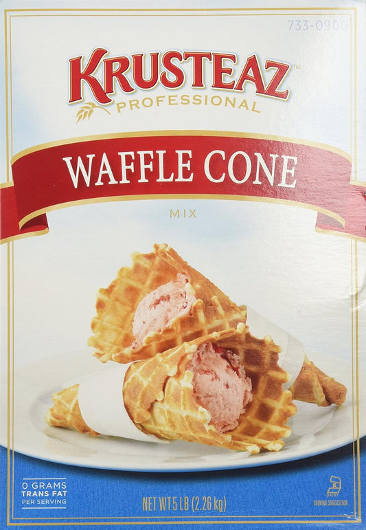 Krusteaz-WAFFLE-CONE-Mix-5lb-(2-Bags)-Restaurant-Quality---235