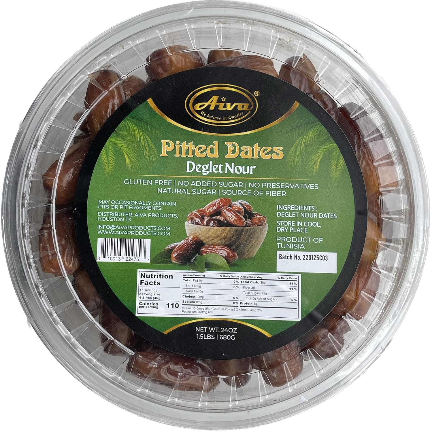 Aiva-Tunisian-Pitted-Dates---24-ounce-Jar,-505