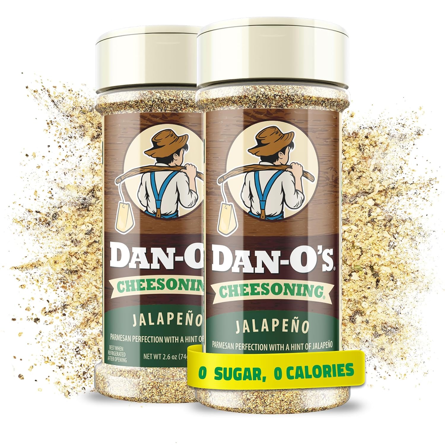 Dan-O's-Condimento-de-queso-jalapeño,-botella-de-2.6-onzas,-paquete-2,-1928