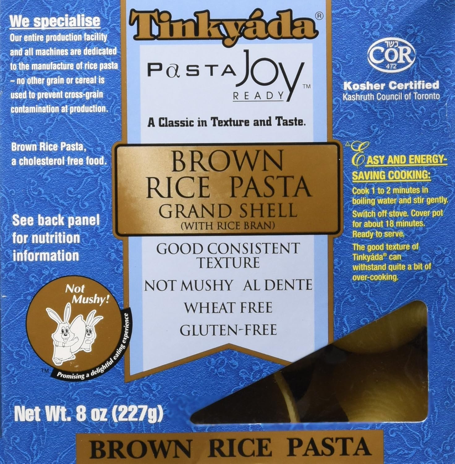 Tinkyada-Brown-Rice-Pasta-Grand-Shell,-8-Ounce-1935