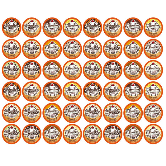 Sundae-Ice-Cream-Flavored-Coffee-Pods,-Compatible-with-2-Keurig-K-Cup-Brewer,-48-2366