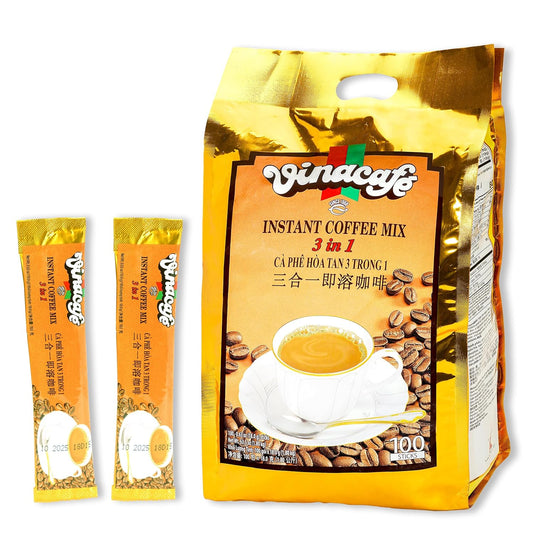 Vinacafe-Vietnamese-Instant-Coffee-100-Sticks-3-in-1-Milk-Coffee-Blend,-Smooth-2541