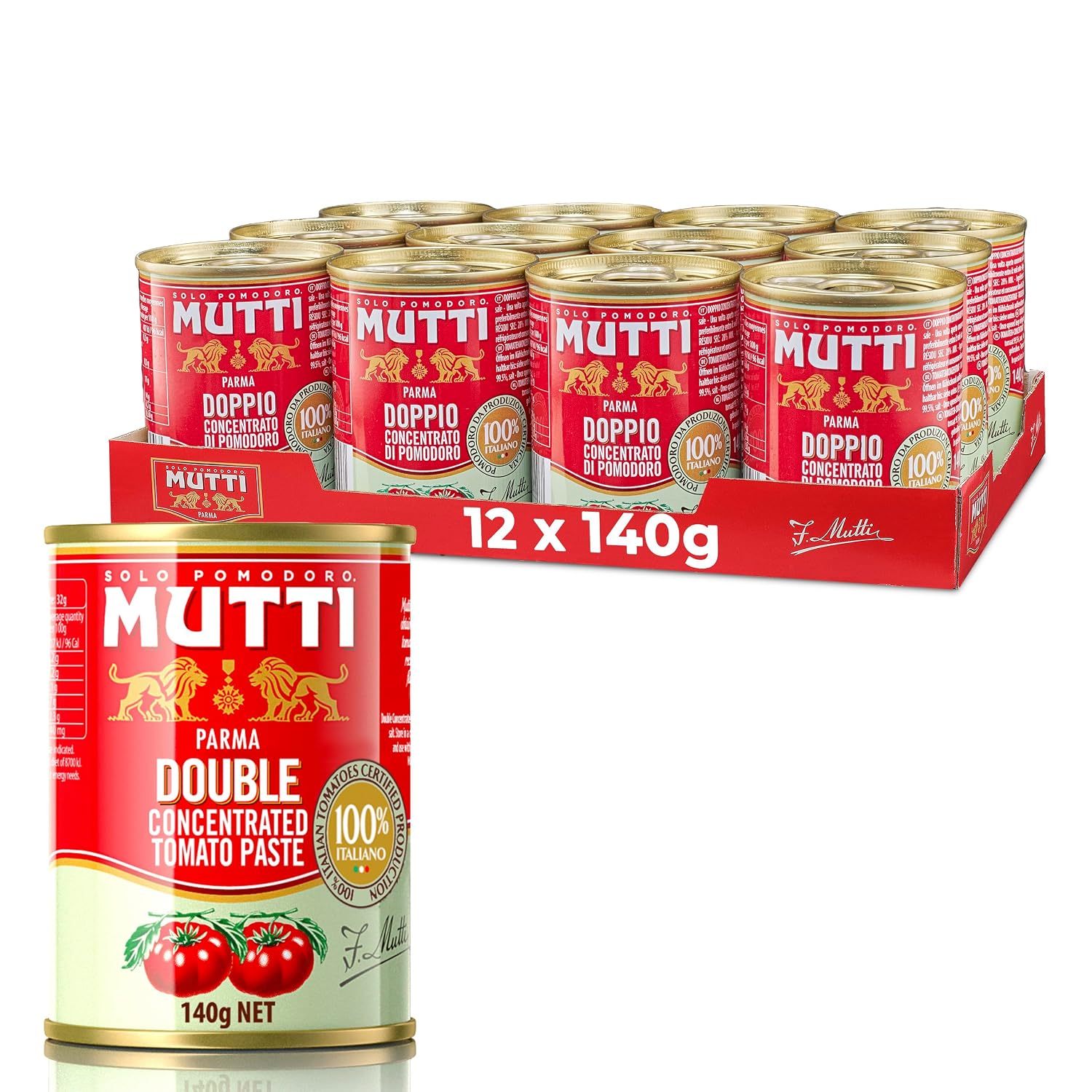 Mutti-Double-Concentrated-Tomato-Paste-(Doppio-Concentrato),-4.94-oz.-Can-|-12-617