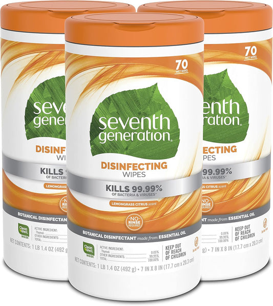 Seventh-Generation-Toallitas-desinfectantes-para-múltiples-superficies,-citronela,-70-unidades,-5708