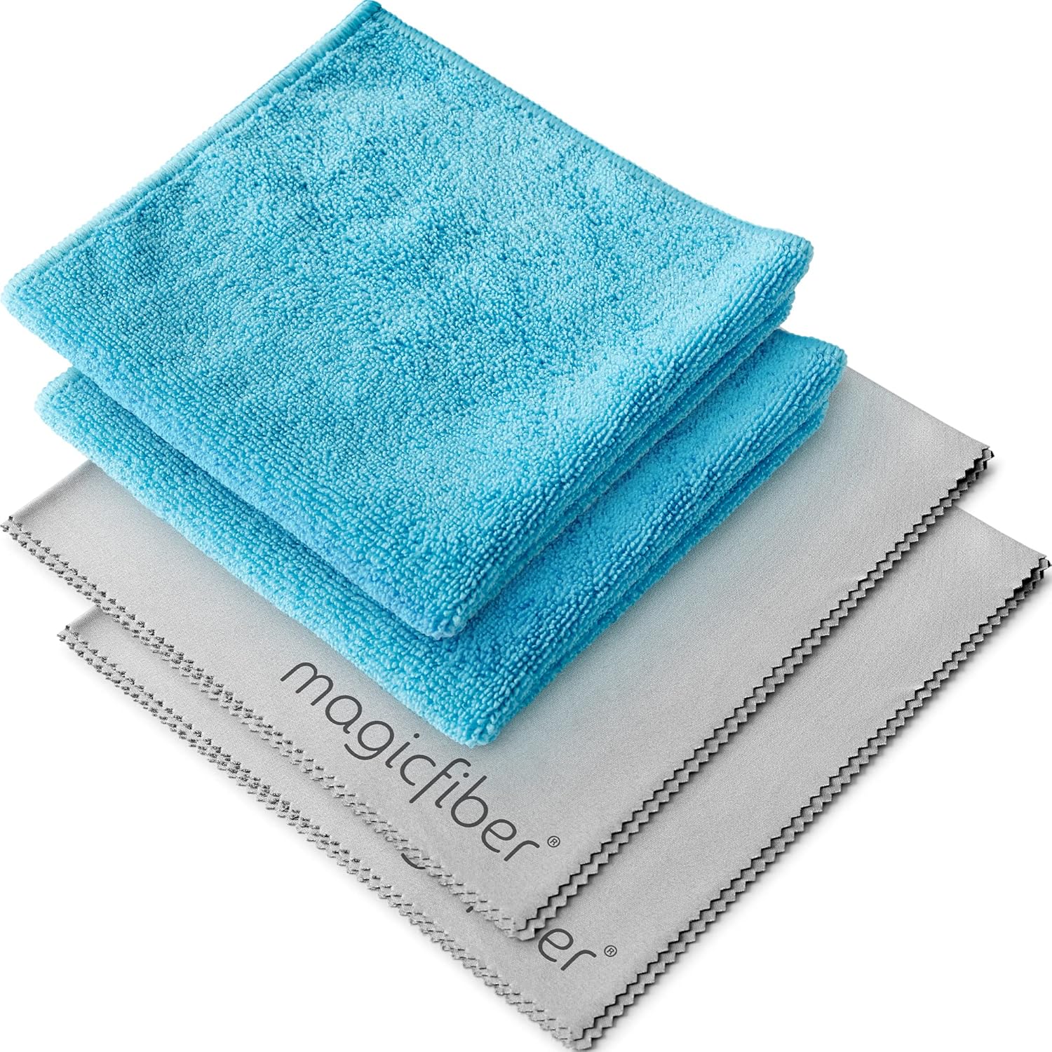 MagicFiber-Glass-&-Window-Cleaning-Cloth-(4-Pack,-13x13)-Ultra-Soft,-Reusable,-2463