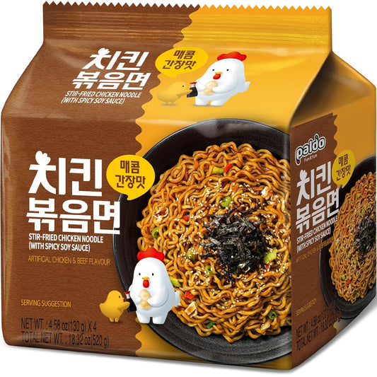 Paldo-Fun-&-Yum-Fideos-instantáneos-de-pollo-salteados,-ramen--sin-307
