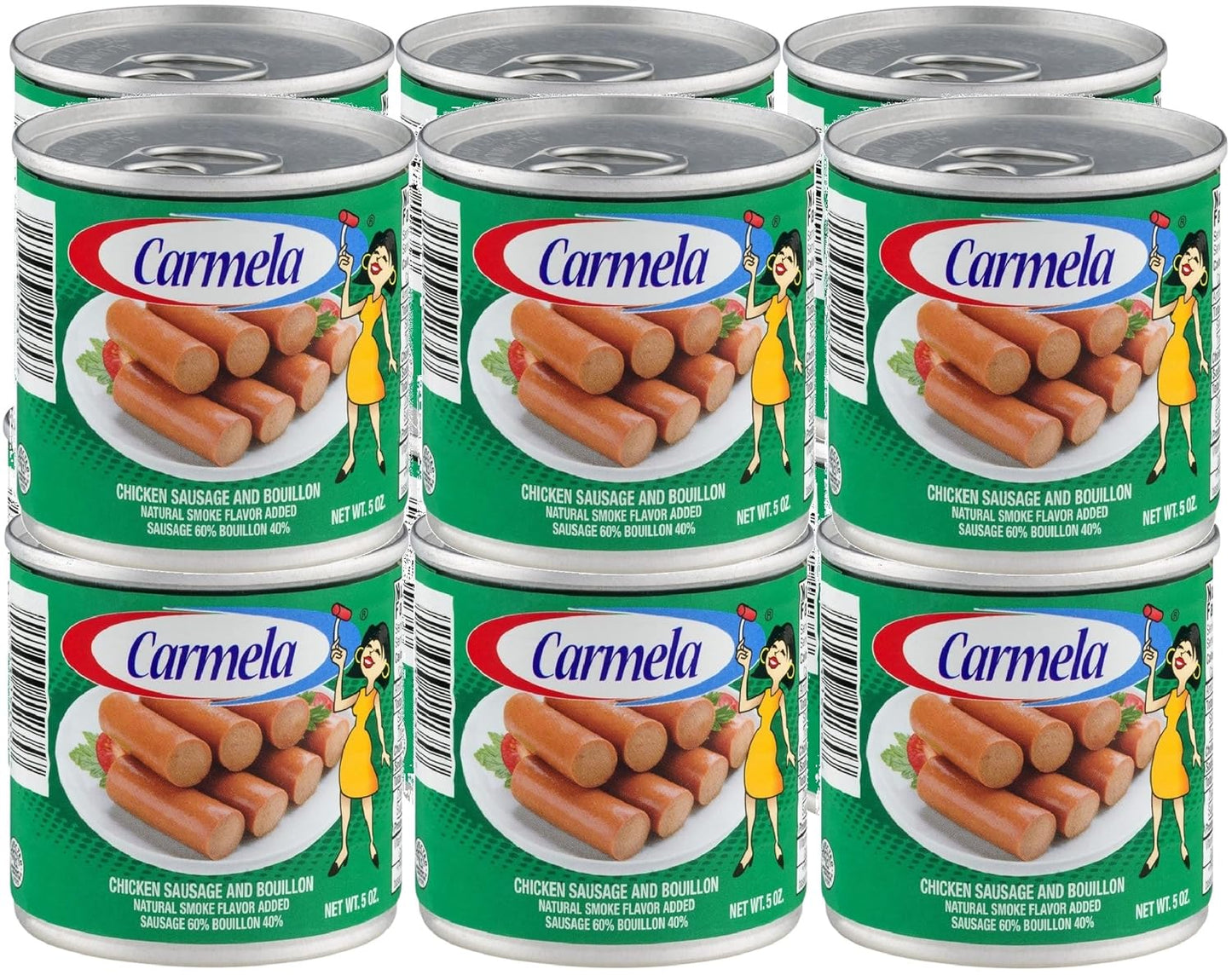Carmela-Chicken-Vienna-Salchicha-en-caldo-de-pollo,-sabor-a-humo-natural,-de-1162