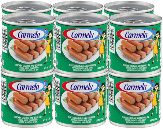 Carmela-Chicken-Vienna-Salchicha-en-caldo-de-pollo,-sabor-a-humo-natural,-de-1162