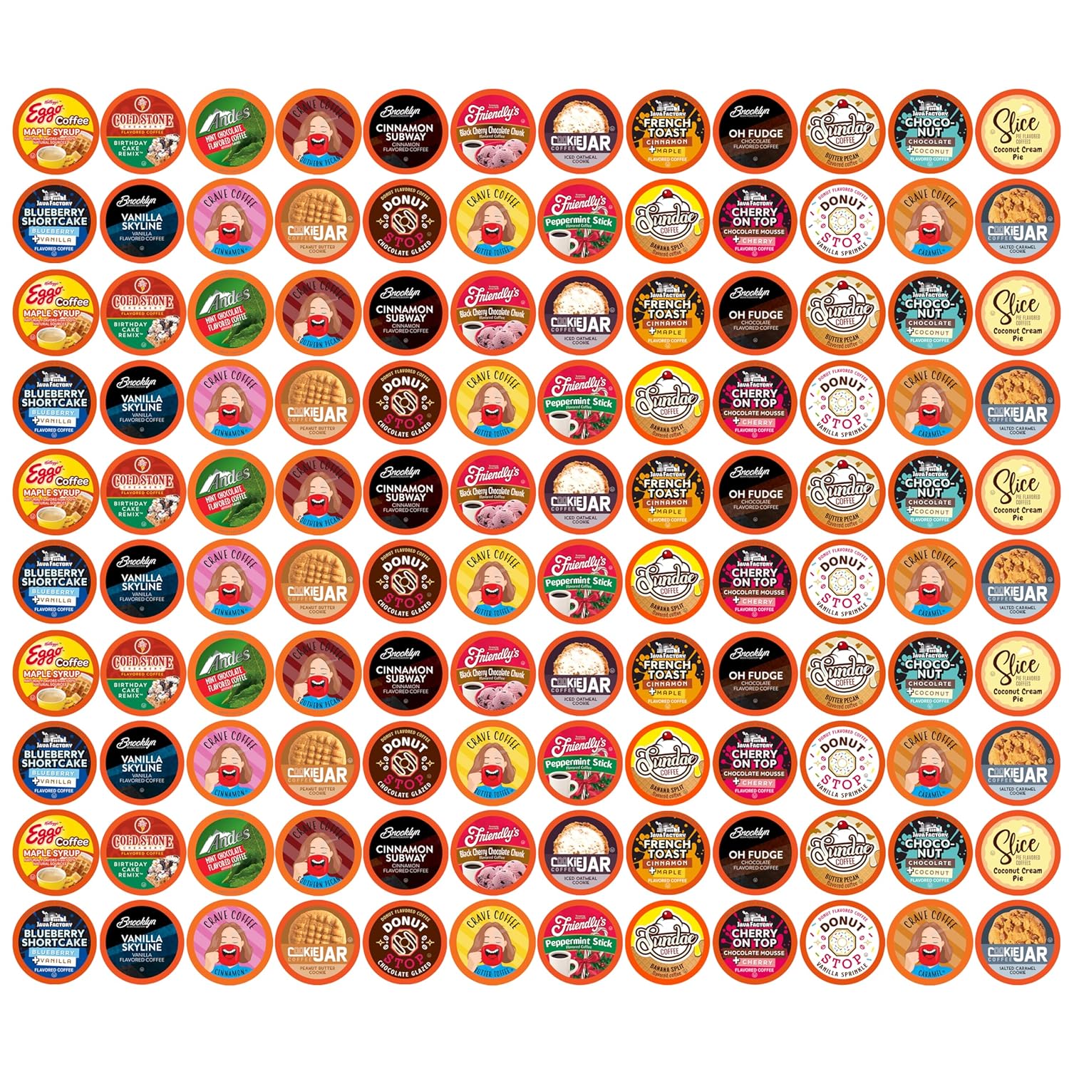 Coffee-Pod-Variety-Packs-Muestra-súper-saborizada,-surtida,-compatible-con-cafeteras-K-Cup,1105