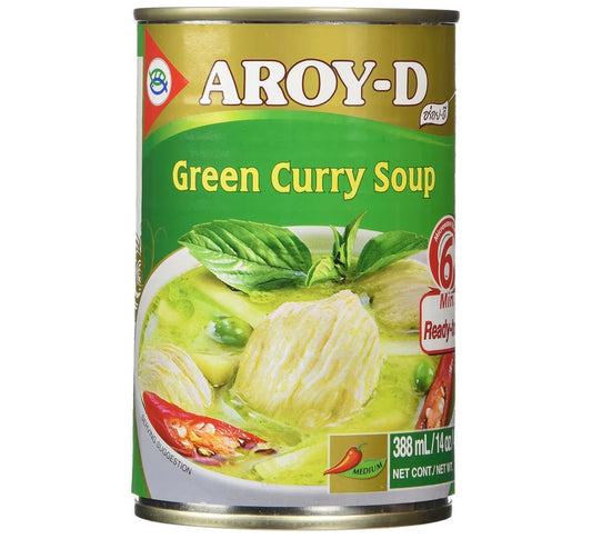 AROY-D Authentic Ready-Made Thai Green Curry Soup, 14 Ounce