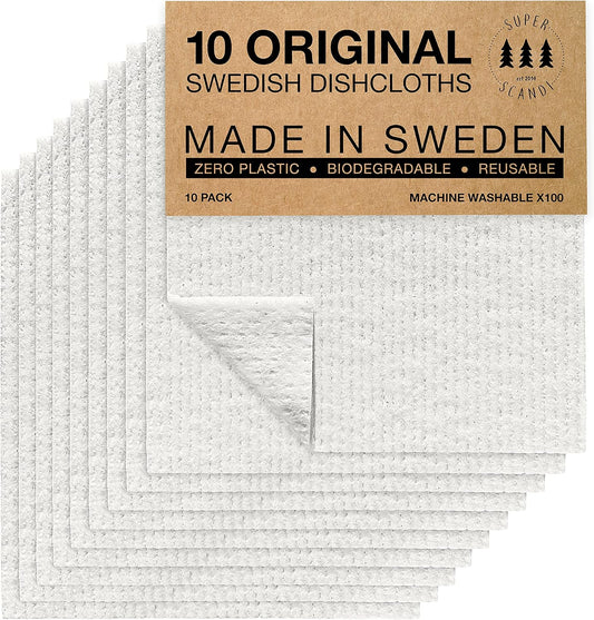 SUPERSCANDI-10-Pack-Swedish-Dishcloths-for-Kitchen---1-Biodegradable-2929