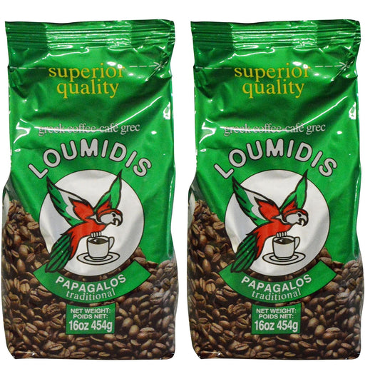 Loumidis-Greek-Ground-Coffee-Papagalos-Traditional-2-Pack-(16-Ounces)-------2362