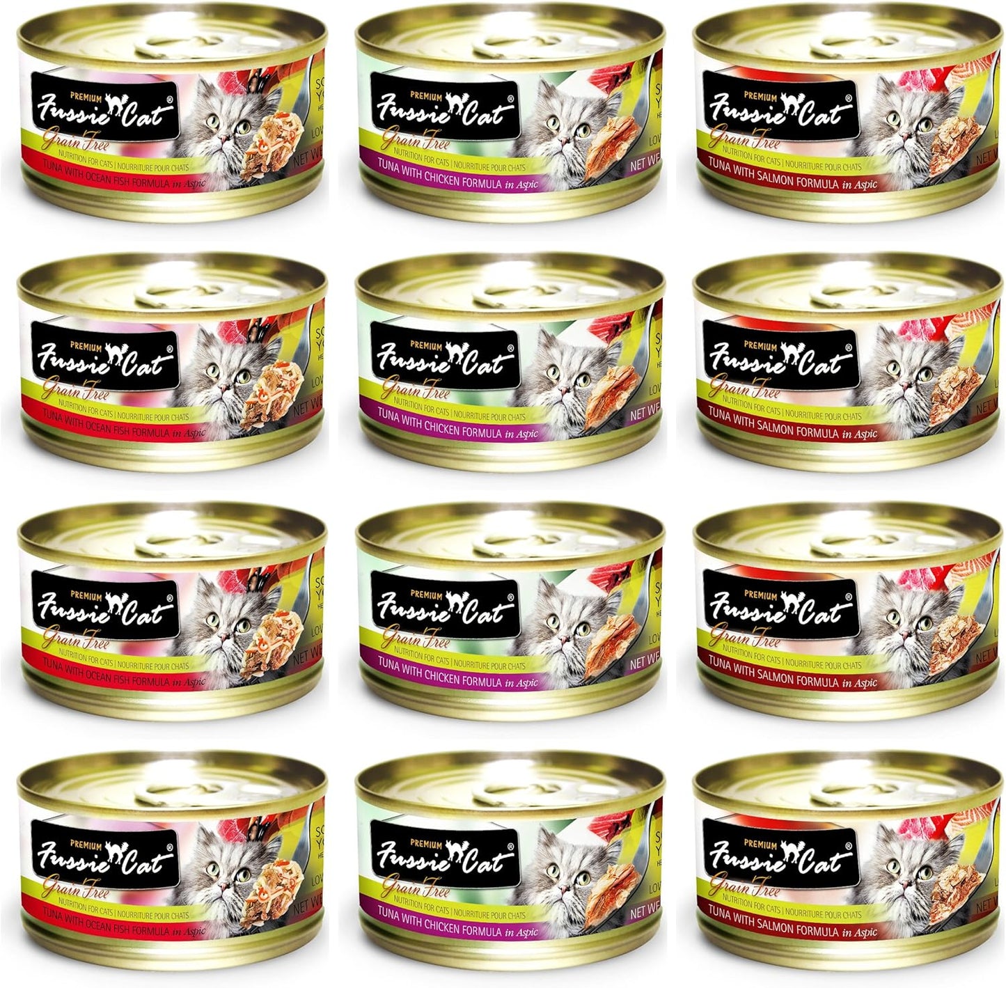 Fussie-Cat-Premium-Grain-Free-Canned-Cat-Food-3-Flavor-Variety:-Tuna-Chicken,-Tuna1559