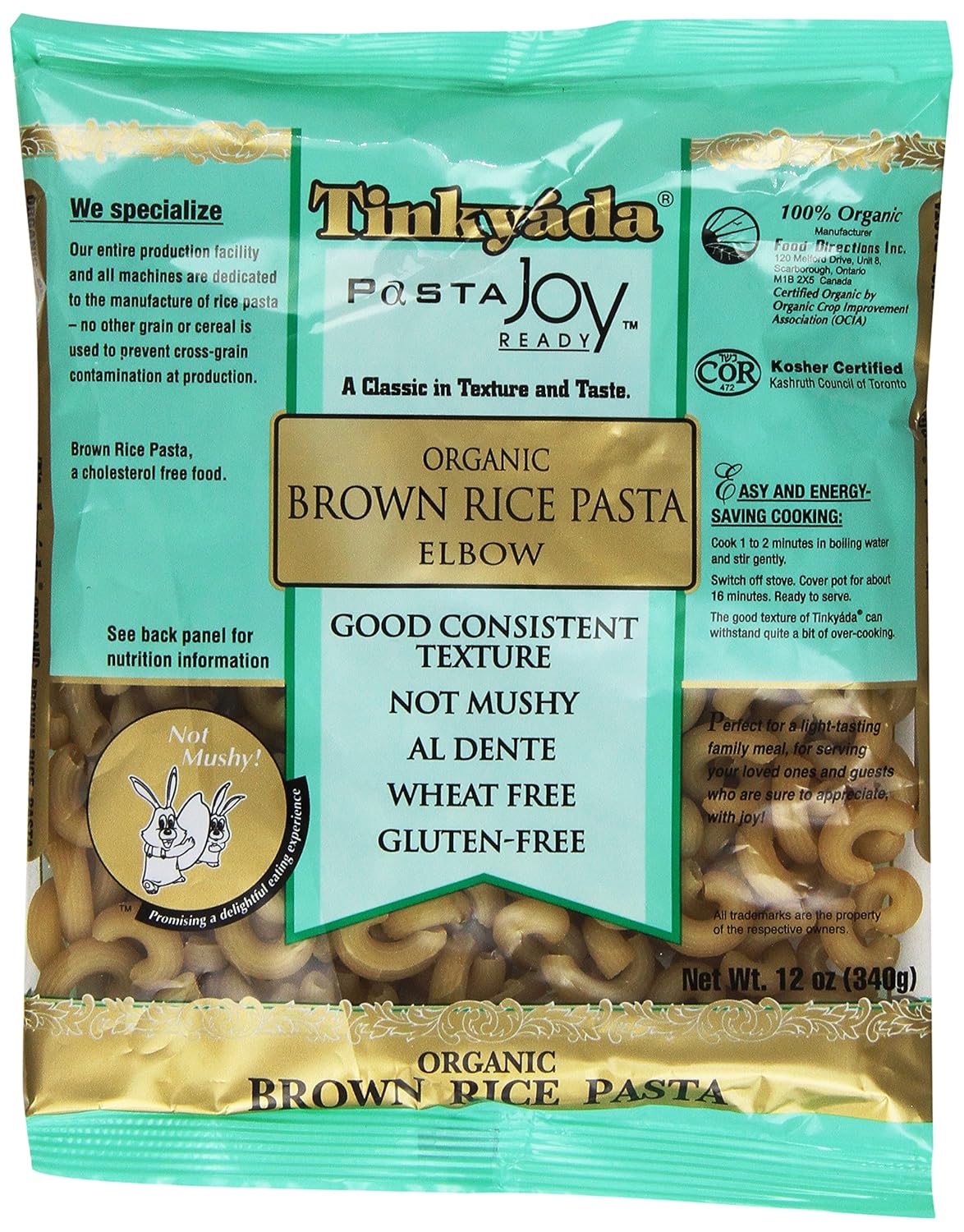 Tinkyada-Organic-Brown-Rice-Pasta,-Elbow,-12-Ounce-607