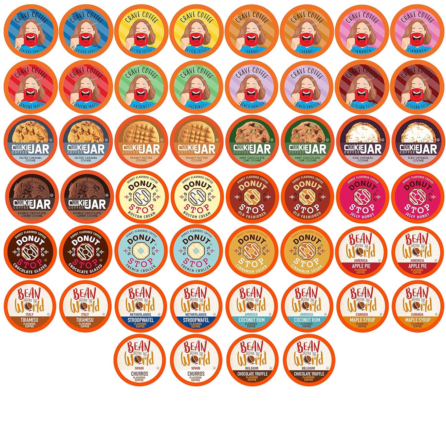 Coffee-Pod-Variety-Packs-Flavored-Sampler,-Assorted,-Compatible-with-2-K-Cup-Brewers,-Variety-2326
