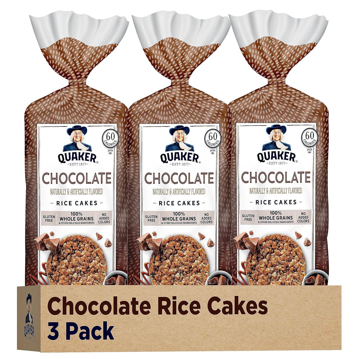 Quaker-Large-Rice-Cakes,-Chocolate,-7.23-oz-Bags,-(3-Pack),-Gluten--Free,-Whole-Grain,-Added-2659