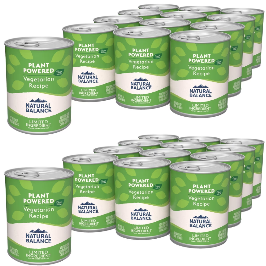 Natural Balance Limited Ingredient Vegetarian Recipe Wet Dog Food 13-oz can 24
